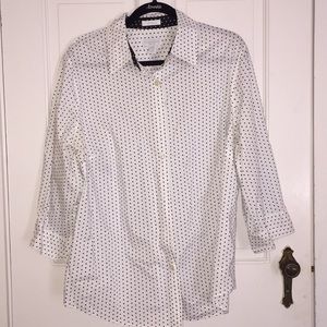 Polka dot button down dress shirt